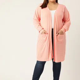 theRebelinme Open Front Pure Cotton Longline Shrug-18