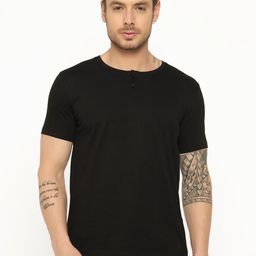 appulse Henley Neck Short Sleeves Cotton Relaxed Fit T-shirt-image-72
