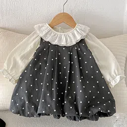 LULU & SKY Polka Dot Print A-Line Dress image 2