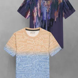 HELLCAT Boys 2 Printed Raw Edge T-shirt-52