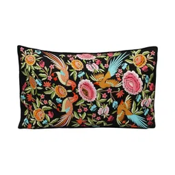 Perenne Design Black & Blue Ethnic Motifs Rectangle Cushion Covers-image-25