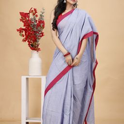 SLAGHA Solid Taant Saree-image-92