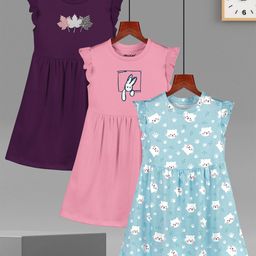 HELLCAT Print Cold-Shoulder A-Line Dress-picture-27