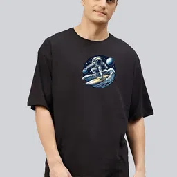 KAIDO Graphic Printed Drop-Shoulder Sleeves Oversized Cotton T-shirt-picture-8