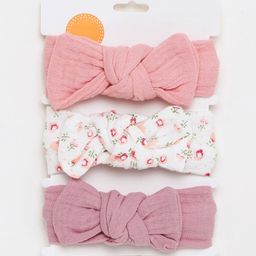 Biglilpeople Infants Girls Set of 3 Bandana Headband-image-53