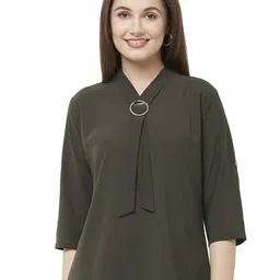G0-4 IT Women Embellished Necktie Regular Top-picture-4