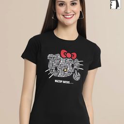 Mast & Harbour Women Typography 2 Printed Applique T-shirt-picture-12