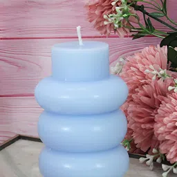 TIED RIBBONS Blue Berries Scented 48 Hours Burn Time Pillar Candle-image-62