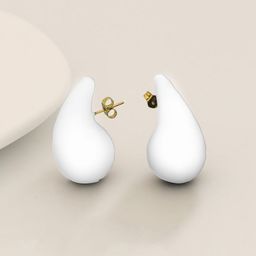 FIMBUL Teardrop Shaped Drop Earrings-4