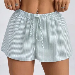 LULU & SKY Women Striped Loose Fit High-Rise Shorts-picture-14