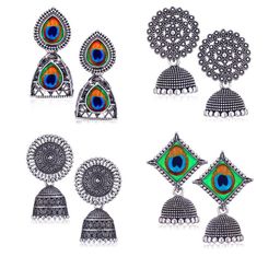 Sangria Silver-Plated Alloy Earrings-59