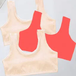 BRAAFEE Girls Pack Of 3 Non Padded Camisoles-picture-42