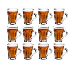 Somil Clear Glass Coffee & Tea Cup / Mug (100 Ml), Enjoy Your Drink in Style7 X 9.5 X 9.5 Cm, Pack of 12-image-47