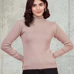Moda Rapido High Neck Long Sleeves Woollen Top-picture-34