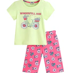 Honeyhap Girls Printed Night suit-image-60