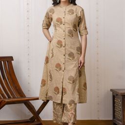 MF Hayat Women Floral Printed Regular Pure Cotton Kurta with Pyjamas-picture-30