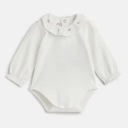 Chicco Infant Girls Embroidered Round Neck Bodysuit-image-7