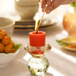 Pure Home and Living Brown & Green Candle Holder-image-5
