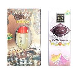 RAVIOUR LIFESTYLE Set Of 2 Chocolate Musk & T Girl Roll On Attar - 8 ml Each-8