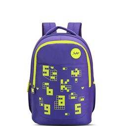 Skybags Klan V2 02 Gaming Print Purple School Backpack-image-7