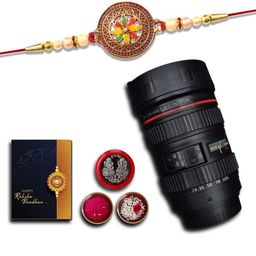 DeoDap Roli Chawal Camera & Greeting Card Rakhi Gift Set-image-34