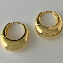 AKISON JEWELS Gold-Plated Hoop Earrings-image-10