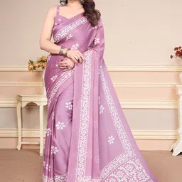 MAGNEITTA Batik Pure Chiffon Saree-picture-57