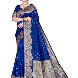 SHRIMAY Woven Design Zari Art Silk Banarasi Saree-image-95