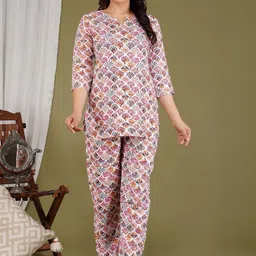 Moda Rapido Multi Viscose Rayon Tunic & Trousers Co-ords-picture-14