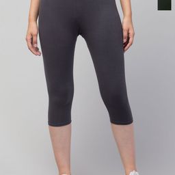 Attire Zone Women Pack of 2 Skinny Fit Capris-image-71