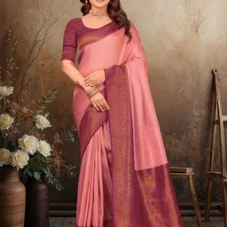 Moksha Trends Woven Design Art Silk Banarasi Saree-image-27