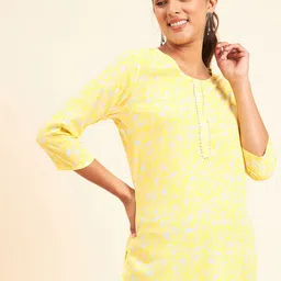 NEESH Women Floral Printed Pure Cotton Kurti-picture-58