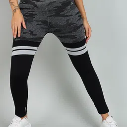 KOBO Women High Rise Seamless Ankle Length Training Tights-21