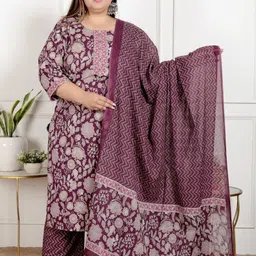 Swasti Women Purple Kurta Sets-picture-24