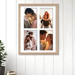 Art Street Beige & White 4 Openings Wooden Wall Photo Frame-image-92