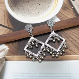 Creative Frogs Silver Alloy Earrings-image-97