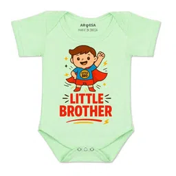 Arvesa Kids-Unisex Green Cotton Rompers-picture-7