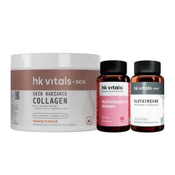 HK VITALS Set Of 3 Multivitamin, Glutathione & Collagen Tablets Combo-10