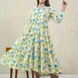 Rashmi Shree Creation Floral Print Fit & Flare Maxi Dress-image-18