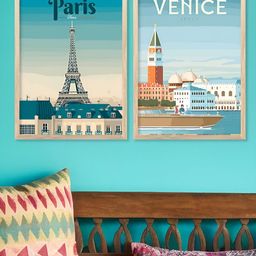 Kotart Brown Wood 2 Pieces Abstract Wall Paintings-picture-27