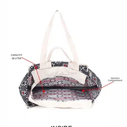 ASTRID Women Textured Shopper Tote Bag with Double Handle And Zipper Closure image 4