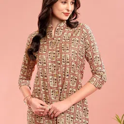 Anouk Mauve Floral Printed Shirt With Trouser-picture-18