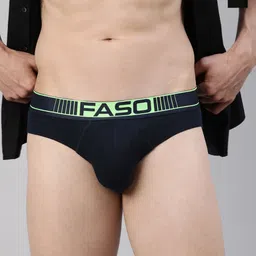 FASO Pack Of 2 Typography Printed Cotton Basic Briefs FA1503-SQ-PO2-DBROWN-BLACK-picture-16