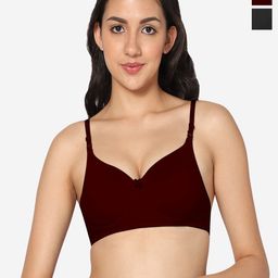 In Care Pack Of 2 Full Coverage Pure Cotton Push-Up Bras With All Day Comfort-15