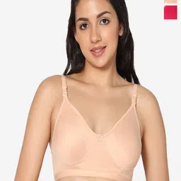 In Care Pack Of 2 Full Coverage Pure Cotton T-shirt Bras With All Day Comfort-image-84