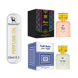 Ramsons 2-Pcs SRF Raees & SRF Oudh Badar Concentrated Perfume Oil Combo - 20ml Each-11