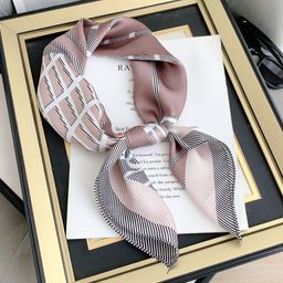 CrossKulture Striped Satin Scarf-41