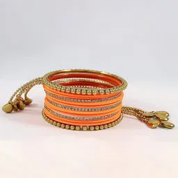 NMII Set Of 26 Zircon Studded Latkan Bangles-86