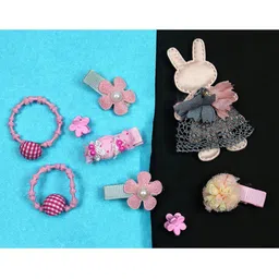 Krelin Girls Set Of 9 Elastic Hair Ties Hair Accessories-image-55