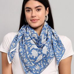 HANDICRAFT PALACE Hand Block Printed Cotton Scarf-48